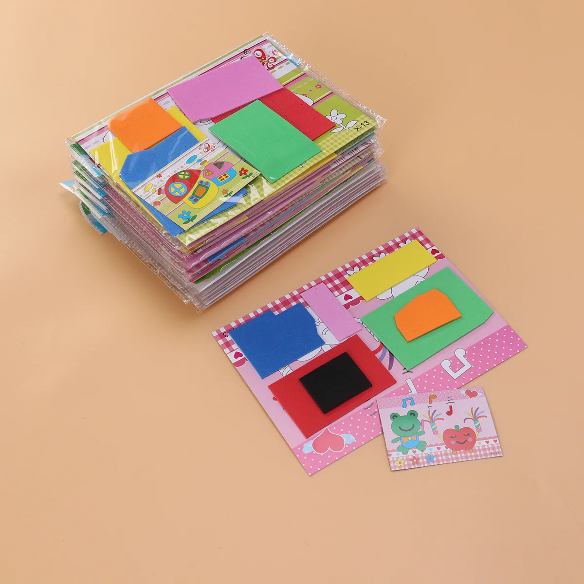 20 قطعة ملصقات فسيفساء ثلاثية الأبعاد فن الصياغة التعليمية DIY لوازم أطفال رياض الأطفال الفصول الدراسية مركز التعلم المبكر
