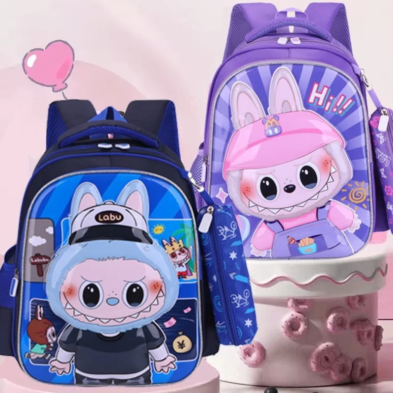 

Labubu Cartoon Anime Large Capacity School Bag Cute Backpack Casual Travel Commute Knapsack Student Learning Supplies Gifts