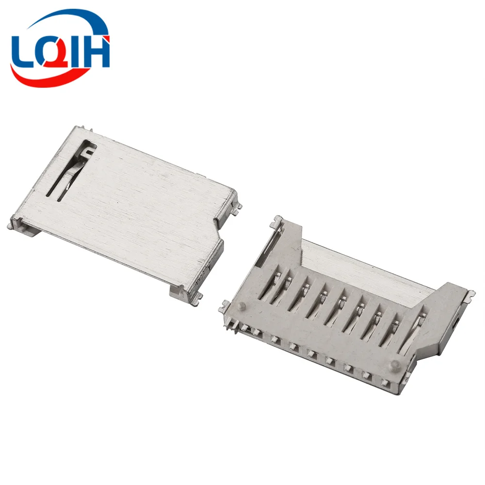 

10PCS Micro SD Card Holder Short Body SD Card Holder Short Card Holder Not Self Popping 11Pin Dash Cam SD Card Holder