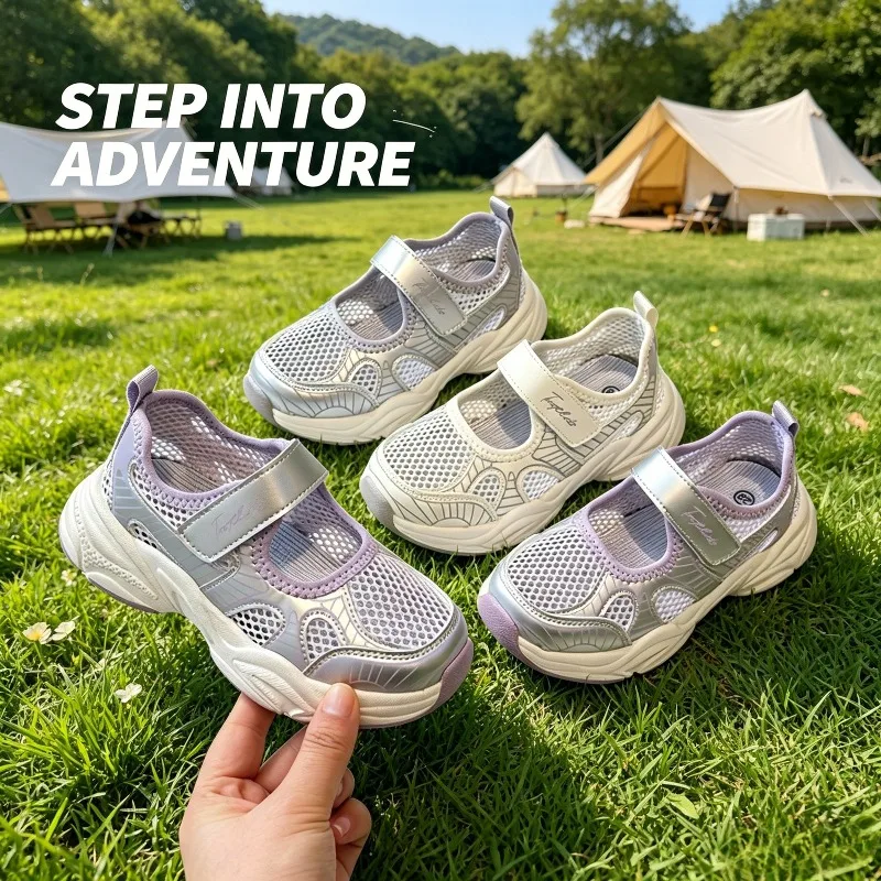 

Children Sport Sandals Kids New Summer Mesh Breathable Fashion Lightweight Sneakers For Boys Girls Outdoor Casual Walking Shoes