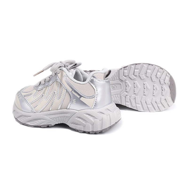 Novo couro crianças sapatos esportivos casuais anti-escorregadio menino menina tênis de corrida leve adolescente criança tênis sapatos casuais