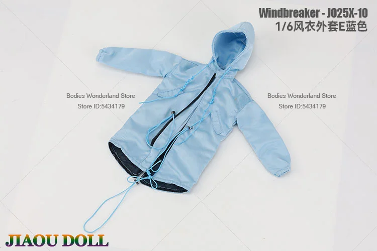 In Magazzino JO25X-10 1/6 Bilancia Soldato Allentato Con Cappuccio Abbigliamento Da Lavoro Lungo Giacca A Vento Cappotto Vestiti Per 12 pollici Action Figure bambola
