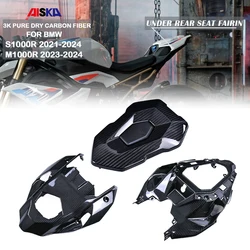 3K Pure Dry Carbon Fiber Motorcycle Accessories Tail Fairing Rear Seat Tailstock Side Panel For BMW S1000R 2021 2022 2023 M1000R