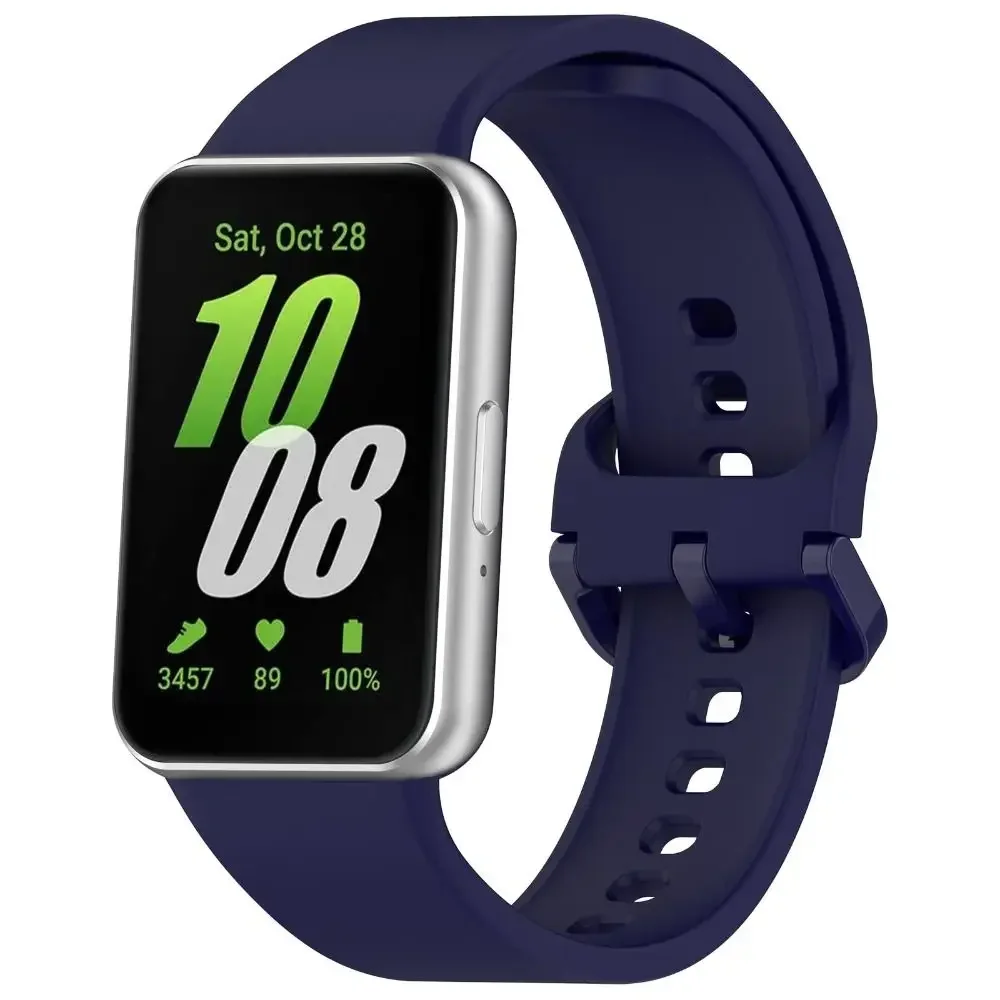 สายรัดซิลิโคนสําหรับ Samsung Galaxy Fit 3 นาฬิกาสร้อยข้อมือกีฬาเปลี่ยนสายนาฬิกาสําหรับ Samsung Galaxy Fit 3 Band อุปกรณ์เสริม