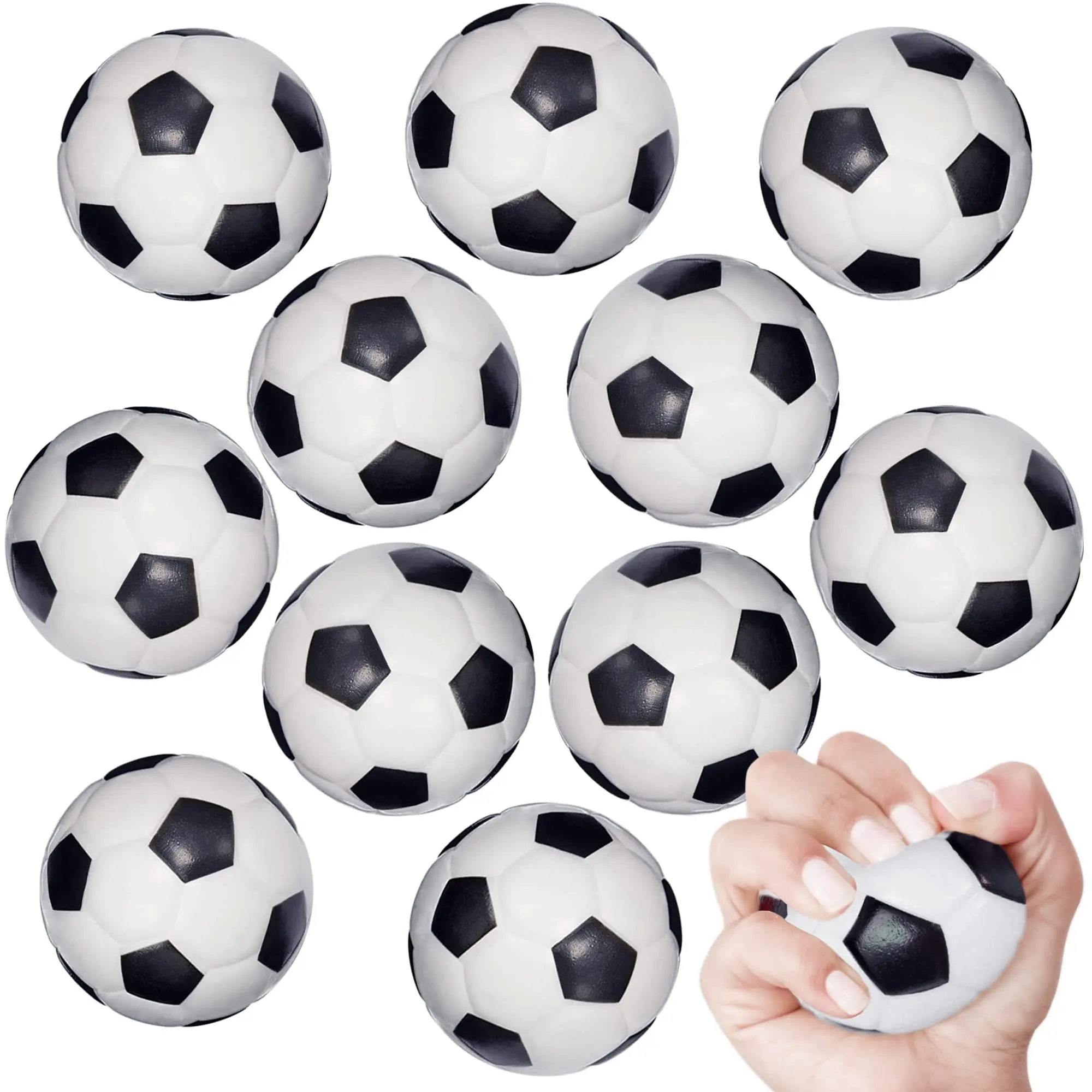 12/24pcs Mini Soccer Ball Fidget Spinner Soccer Balls Sports Party Decoration for Kids  Birthday Goodie Treat Bag Stuffers