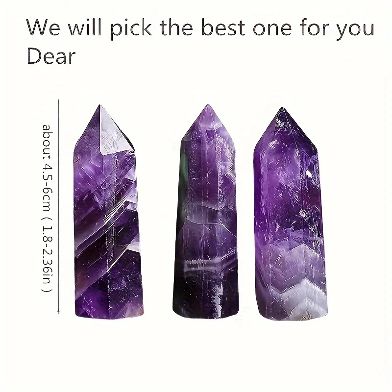 1pc Natural Fantasy Crystal Stone, Crystal Obelisk, Wand Tip, Mineral Specimen, Decoration, Crystal Gift