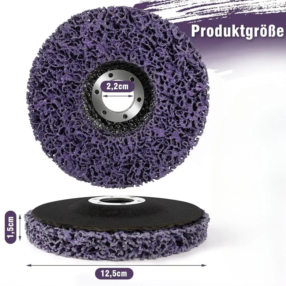 

115/125 мм полиполосный диск, абразивный круг, краска для удаления ржавчины, чистый шлифовальный круг, угловая шлифовальная машина, новый коралловый диск, полировальный диск