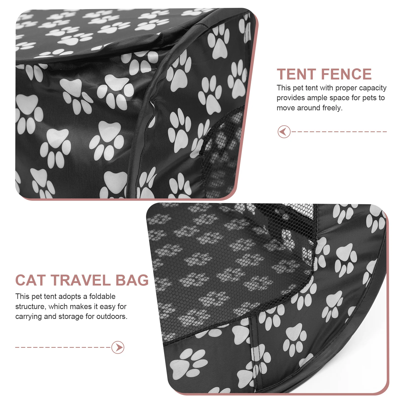 Draagbare opvouwbare huisdiertent Hondenbox Hek Puppytent Outdoor Mesh Nest Kat Kleine hond Kinderbox Binnen Buiten Comfortabel huisdier
