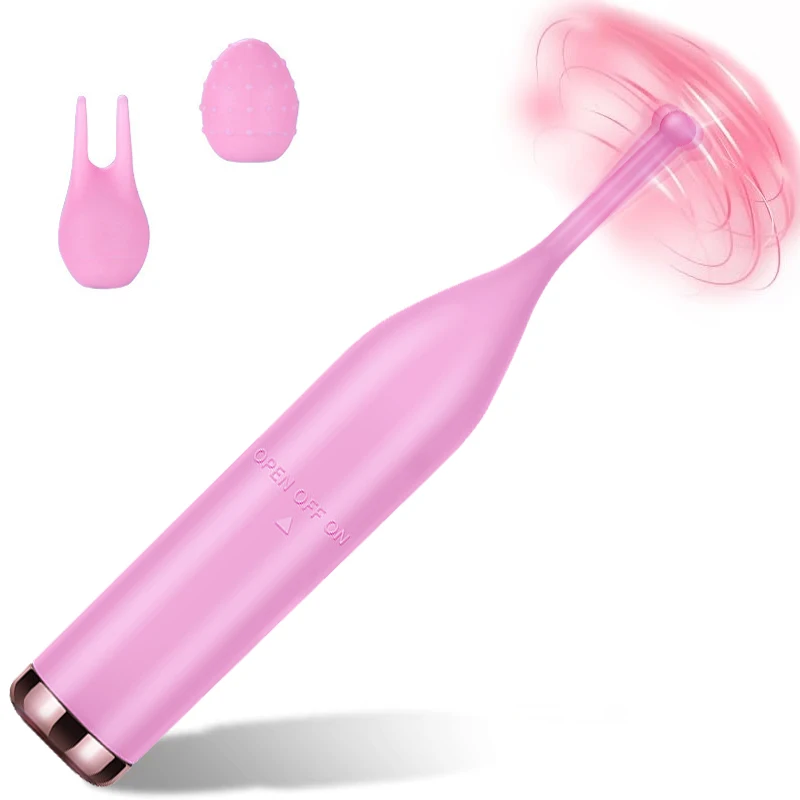 High Frequency Nipple Clitoral Stimulation Vibrator Female Orgasm 2 Replaceable Massage Head Vaginal G Spot Stimulation forAdult