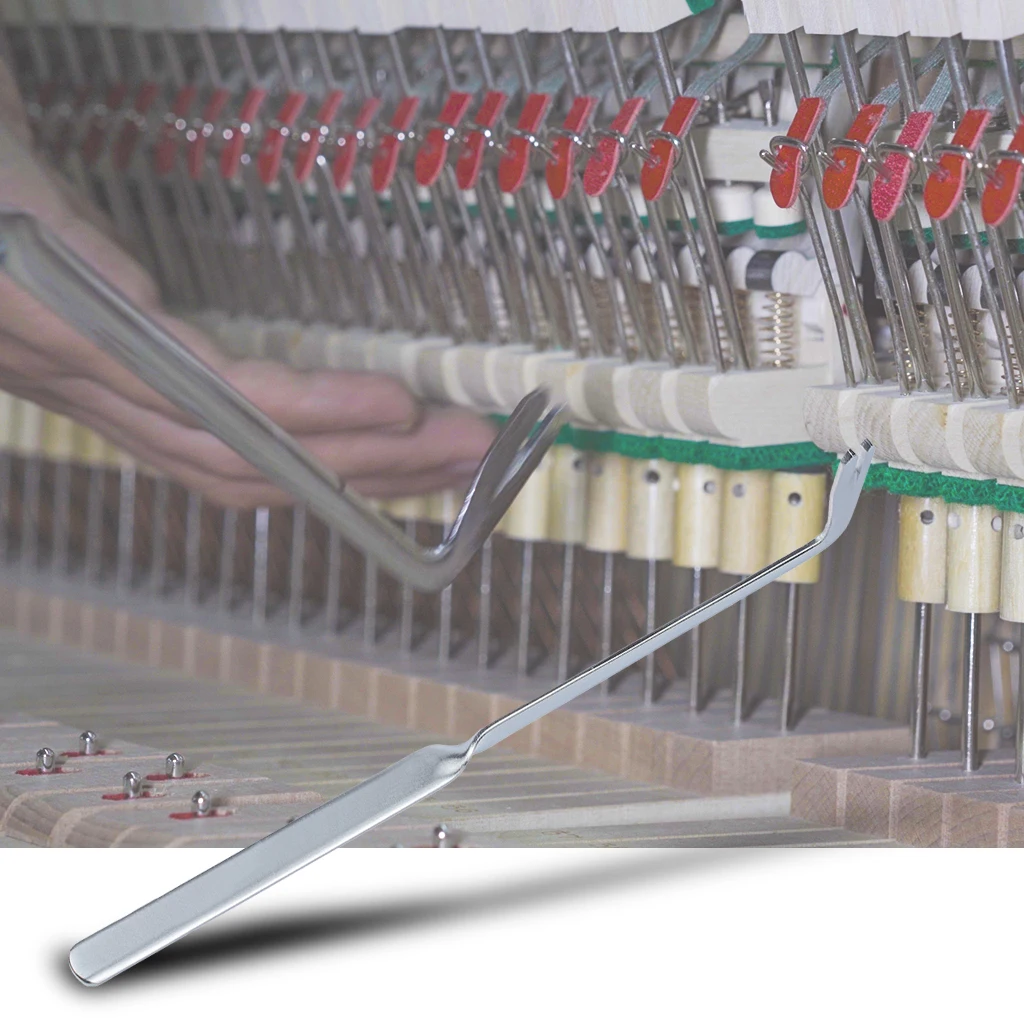 

1 шт. Профессиональный серебристый металлический инструмент для фортепиано: гибочный ключ для регулировки механизма, запчасти для ремонта