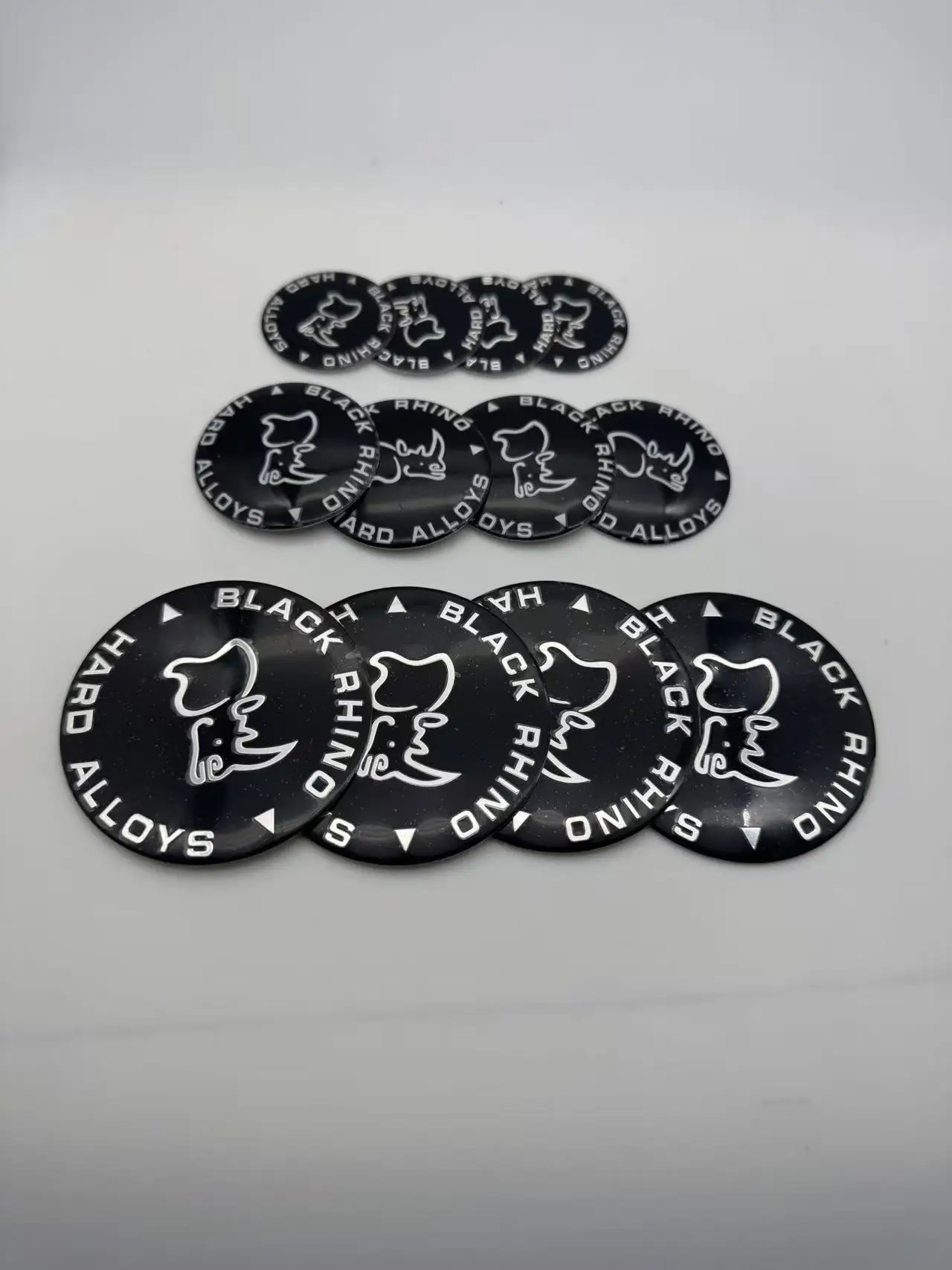 4Pcs/ 45mm 56mm 80mm Black Rhino Car Automotive dust cover Car Wheel Center Sticker Badge Covers Decoration Accessories