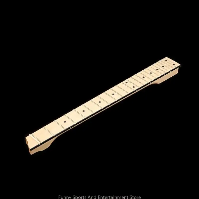 

C4DE Guitar Neck Headless 25 Fret Maple Smooth Natural Musical Dot Inlay Guitar Fingerboard Neck Solid Replacement Parts