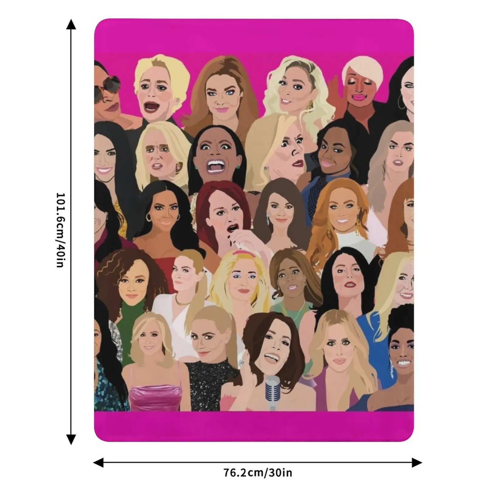 بطانية رمي ريبات البيوت الحقيقية (RHONY، RHOBH، RHOA، RHONJ، RHOP، RHOC، RHOSLC، RHOD، VPR) لفصل الشتاء لبطانيات الأطفال