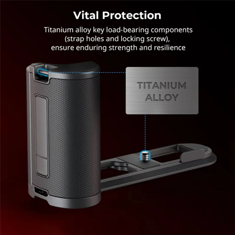 3CGRO-L-Shape Handgrip Built-In Arca Quick Release Plate For Leica Q3 Ergonomic Mount Plate Enhanced Handling Camera