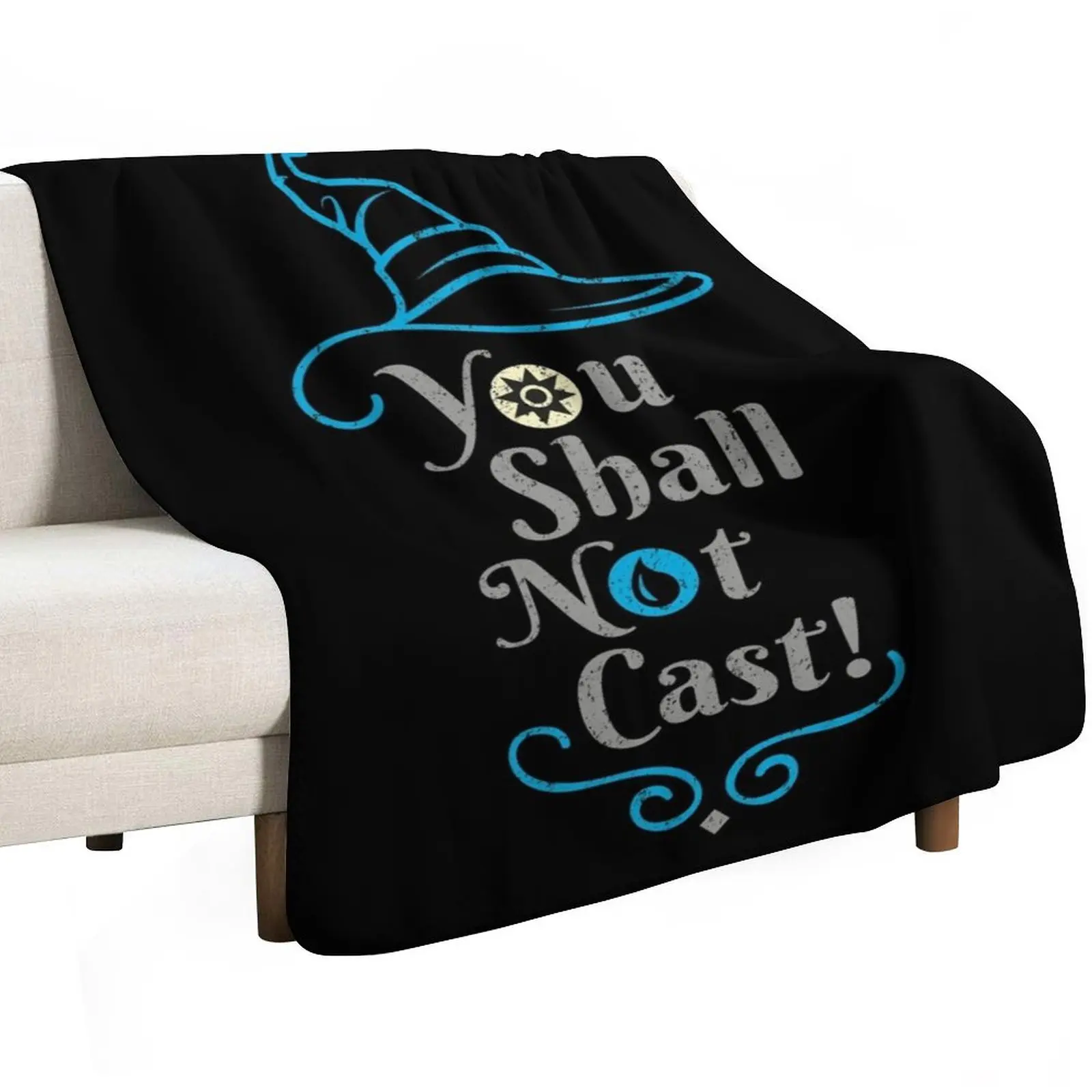 You shall not cast! Throw Blanket anime Decorative Beds Picnic warm winter Luxury Decorative Sofas Blankets