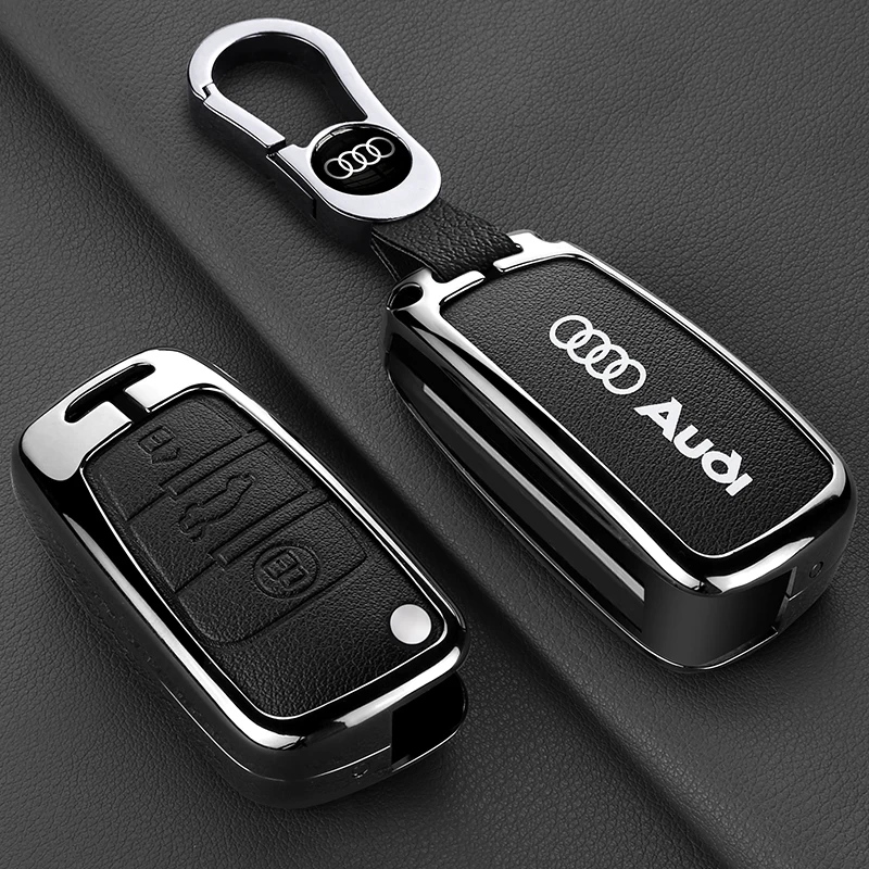 

Car Key Case Cover Alloy Shell keyring For Audi A1 A3 A4 A5 A6 A7 A8 Q3 Q5 Q7 Q8 TT R8 S3 S4 S5 S6 S7 S8 RS3 RS4 RS5 sticker