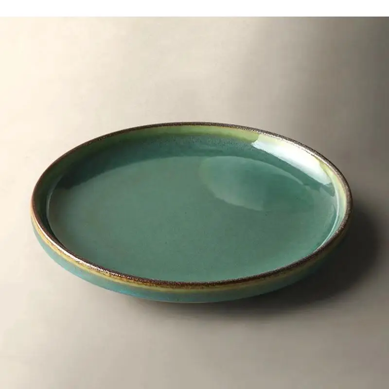 

Retro Ceramic Dinner Plate Restaurant Salad Dessert Sushi Dish Steak Molecular Cuisine Specialty Tableware