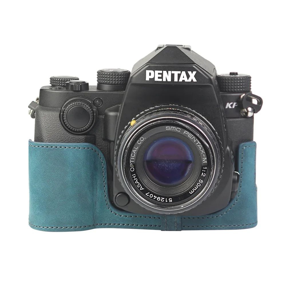 本革ハーフカメラケース,pentax kp,k1000,k2,17用バッグカバー,カメラ