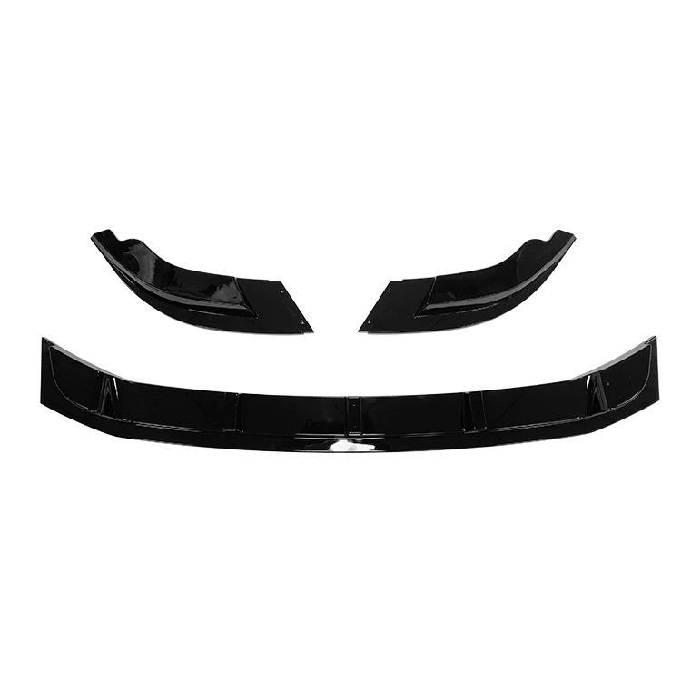 3X 2015 To Up For Volkswagen VW Transporter T6 Car Front Bumper Lip Splitter Diffuser Body Kit Spoiler Bumpers ABS Glossy Black