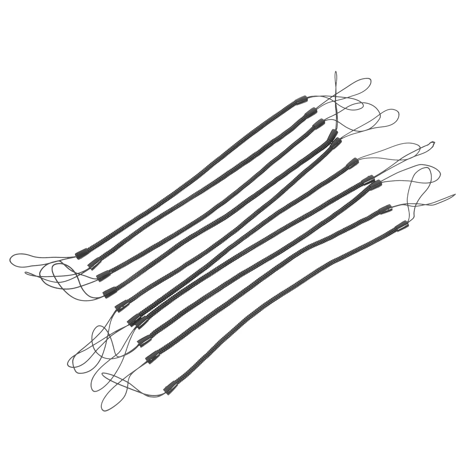 10 قطعة قلم الكتابة اليدوية مكافحة فقدان حبل مطاطا قابل للسحب البلاستيك القلم ملفوف الحبل القلم حبل للأقراص الربيع حبل