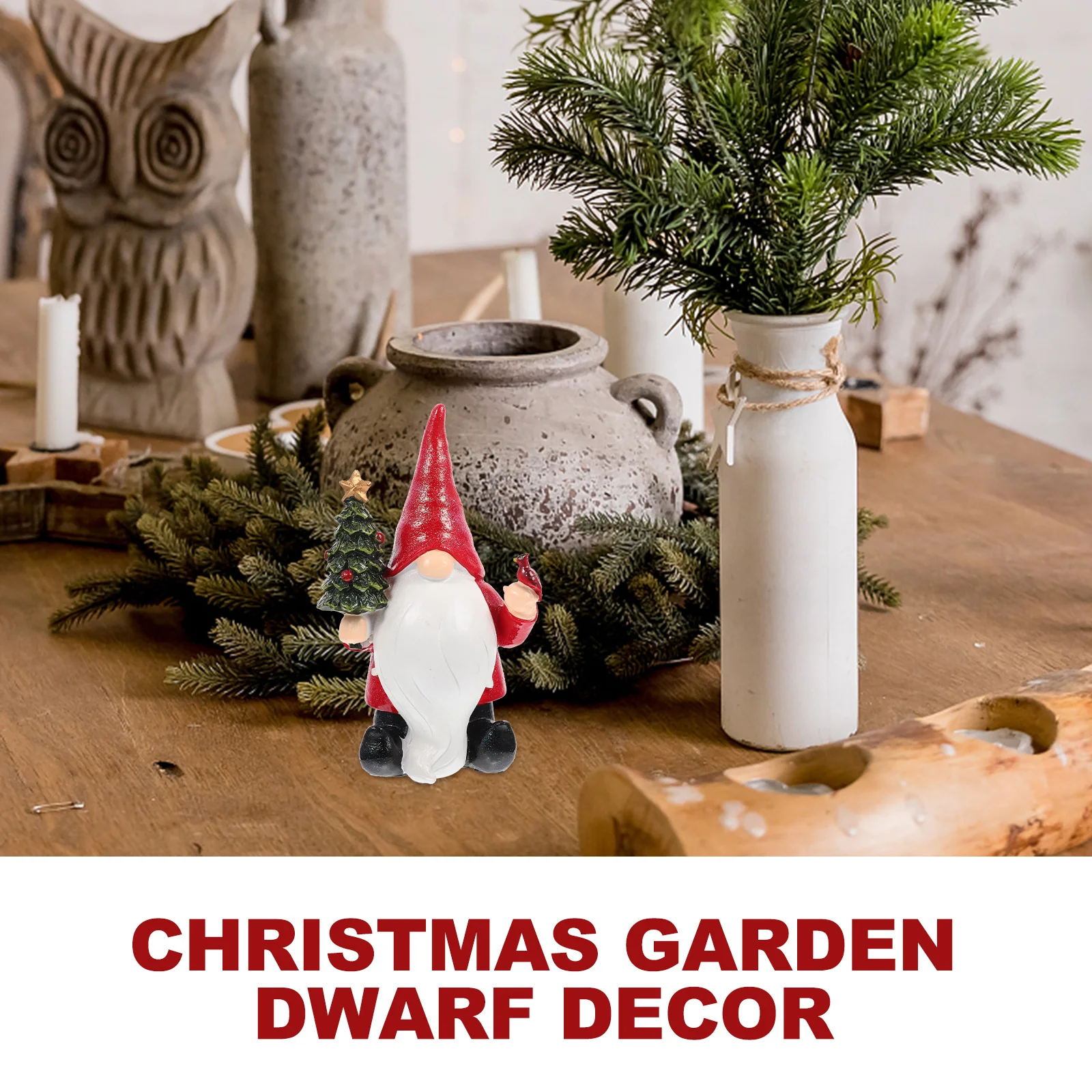 

Exquisite Resin Gnome Sculpture for Outdoor Garden Decor Christmas Yard Ornament Festival Scene Decoration Unique Holiday Gift