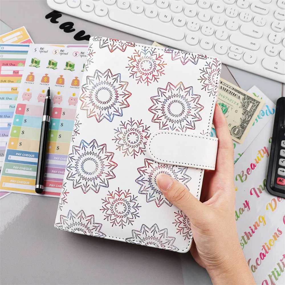 A6 Multi-Function Notepad School Learning Notebook Office Supplies Schedule Plan Memo Contains Binder Bag Cash Ticket Folder