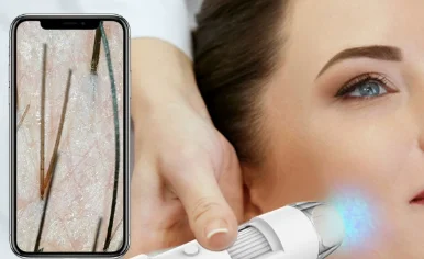 Wireless Digital Microscope 1600X Beauty Electronic Magnifier Mini Handheld Endoscope Inspection Camera 8 LED For iPhone Android