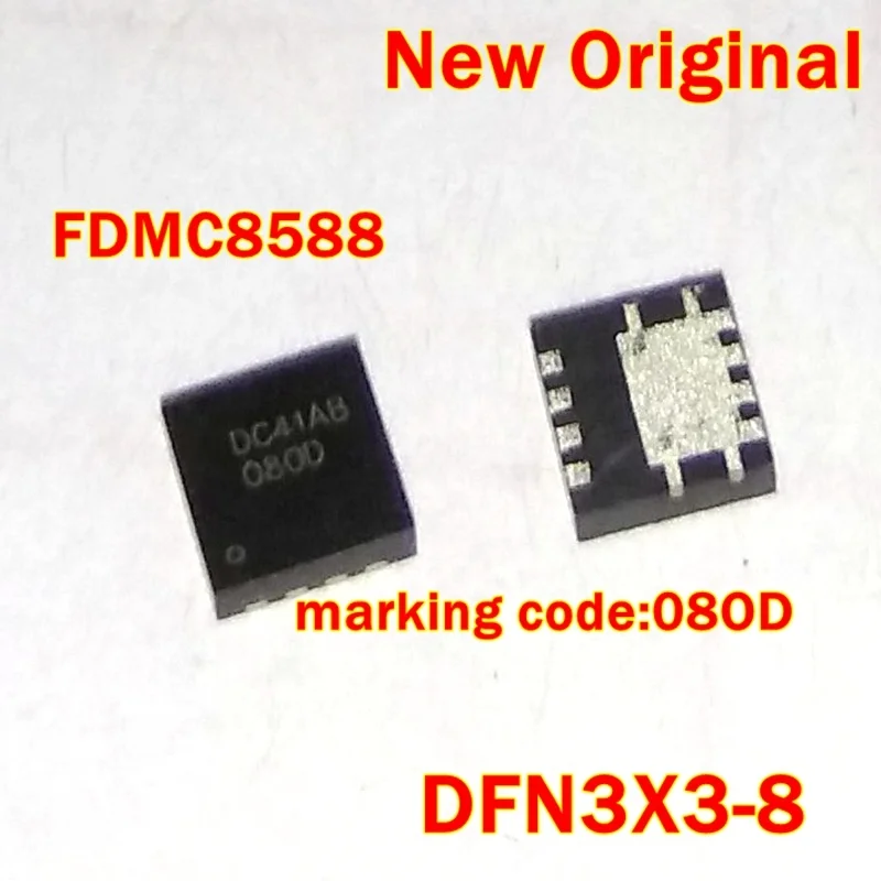 

1Pcs to 100Pcs Fdmc8588 Dfn3X3-8 New Original Marking Code:08Od 080D N-Channel Powertrenchâ ® Mosfet 25 V, 40 A,