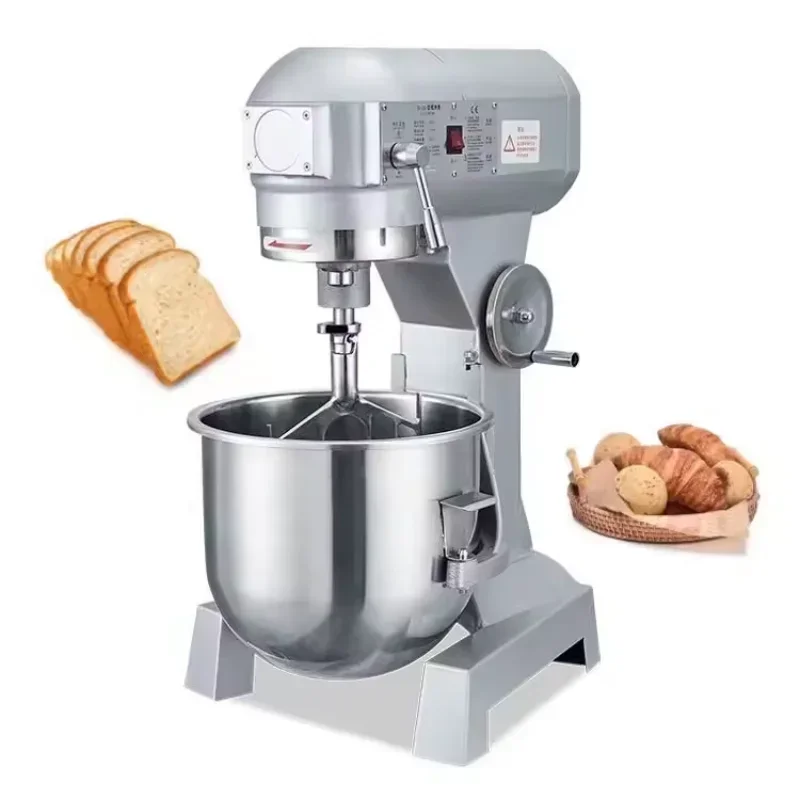 China Industrial Food Mixer Heavy Duty Spiral Vertical Mixer Bread Pizza Cake Maker 20 Litre Dough Mixer Machine