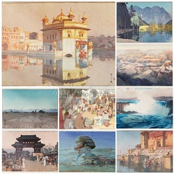 Japanese Ukiyo-e Painter Hiroshi Yoshida Works Poster Vintage Ukiyo-e Prints Canvas Painting Wall Art Pictures Home Room Decor
