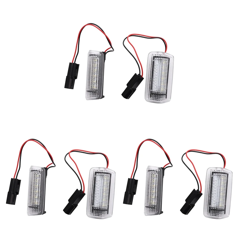 6X White Red Car LED Door Courtesy Light For Toyota Wish Prius Camry Alphard Isis Estima For Lexus Is250 Rx350