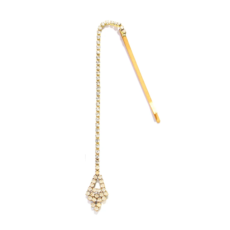 Geometrische Zirkon-Stirnkette für Frauen Indischer Hochzeitsschmuck Strass-Stirnband Haaraccessoires Haarkette – Detail 5