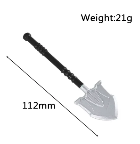 112mm Simulation Metal Shovel Decoration for 1/8 1/10 RC Crawler Car Axial SCX10  TRX4 D90 Redcat Upgrade Parts