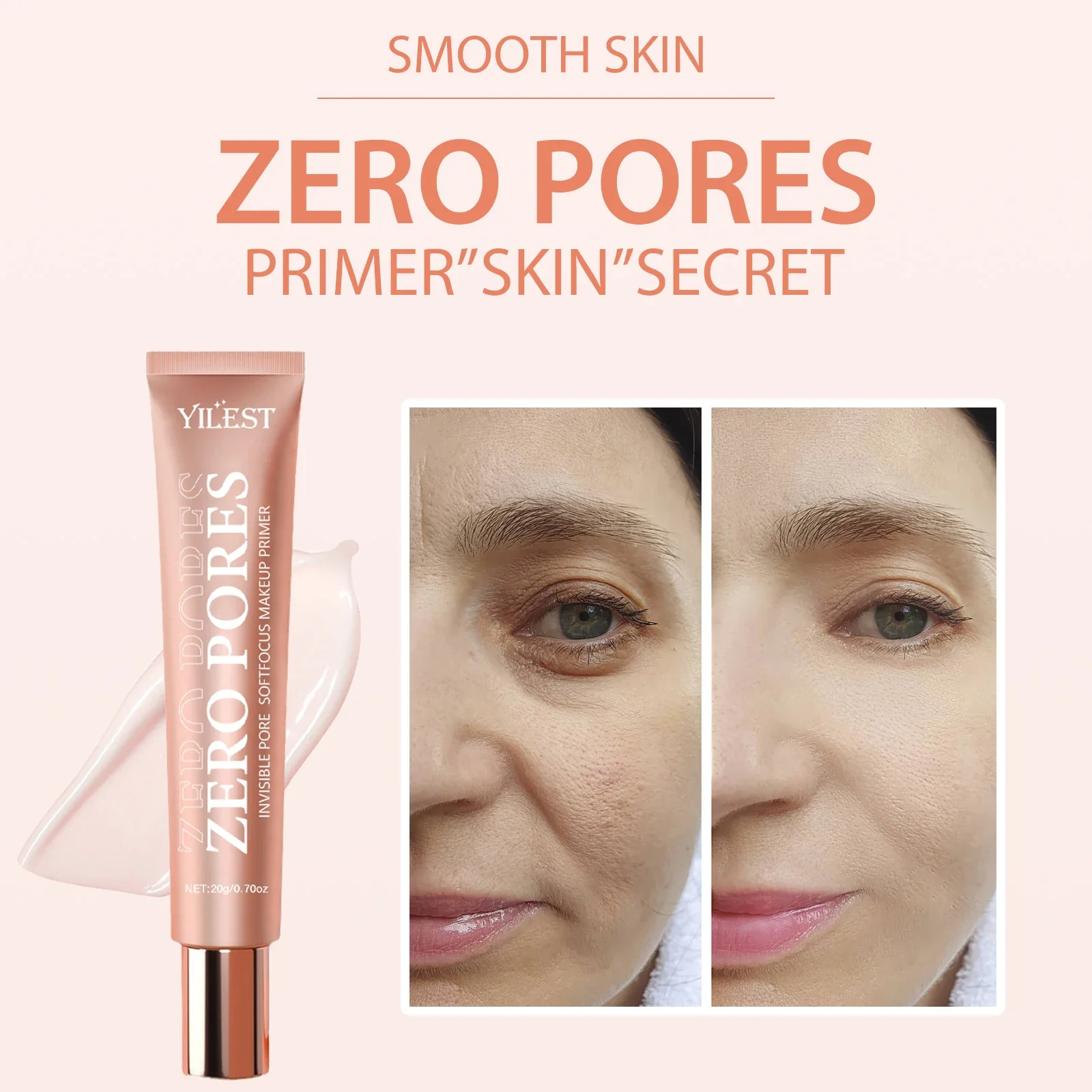 30g Pori invisibili Trucco Primer Base Controllo olio Pelle liscia viso Isolamento opaco Correttore Trucco Cosmet