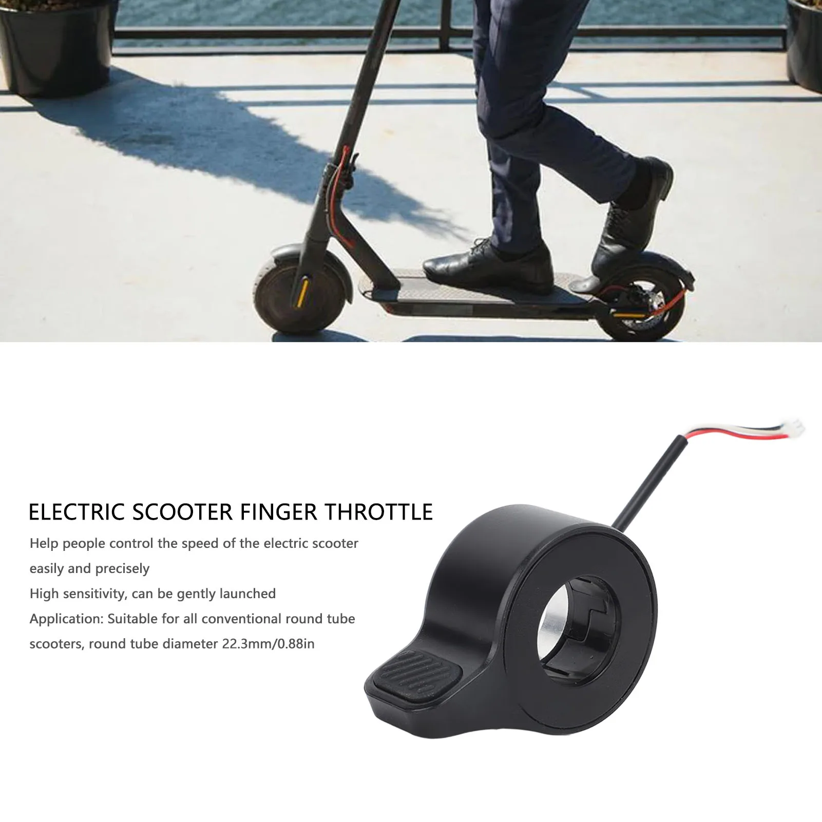 

Electric Scooter Finger Throttle Long Lifespan Precise Control Easy Operation Throttle Accelerator