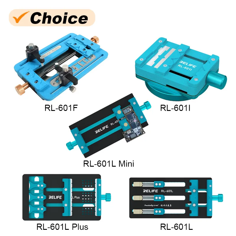 RELIFE RL-601L/Plus/Mini RL-601I RL-601F dispositivo di riparazione universale per morsetto di manutenzione del Chip del supporto del PCB della