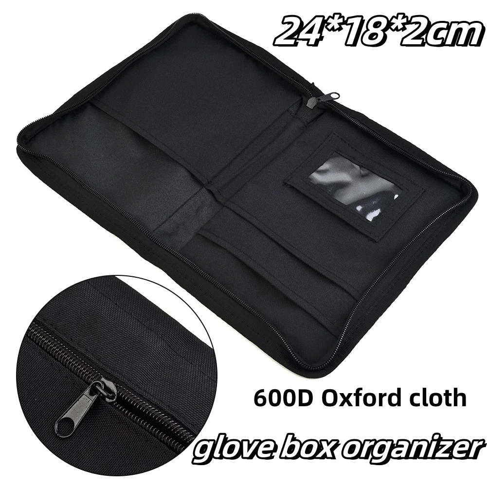 

Car Glove Box Storage Organizer Document Storage 600D Oxford Cloth multi-pocket portable Car Glove Box Organizer Storage Folder