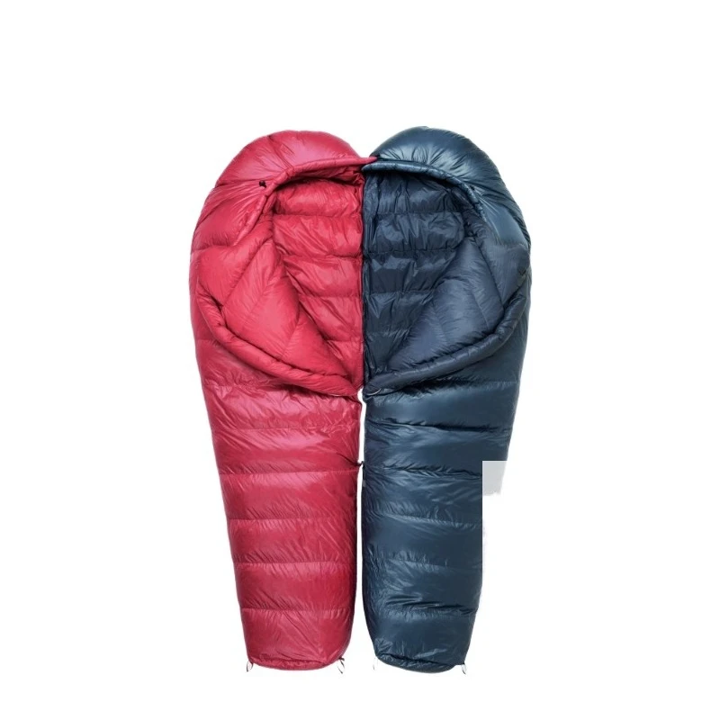

Black ice goose down sleeping bag adult down outdoor mountaineering camping anti-winter