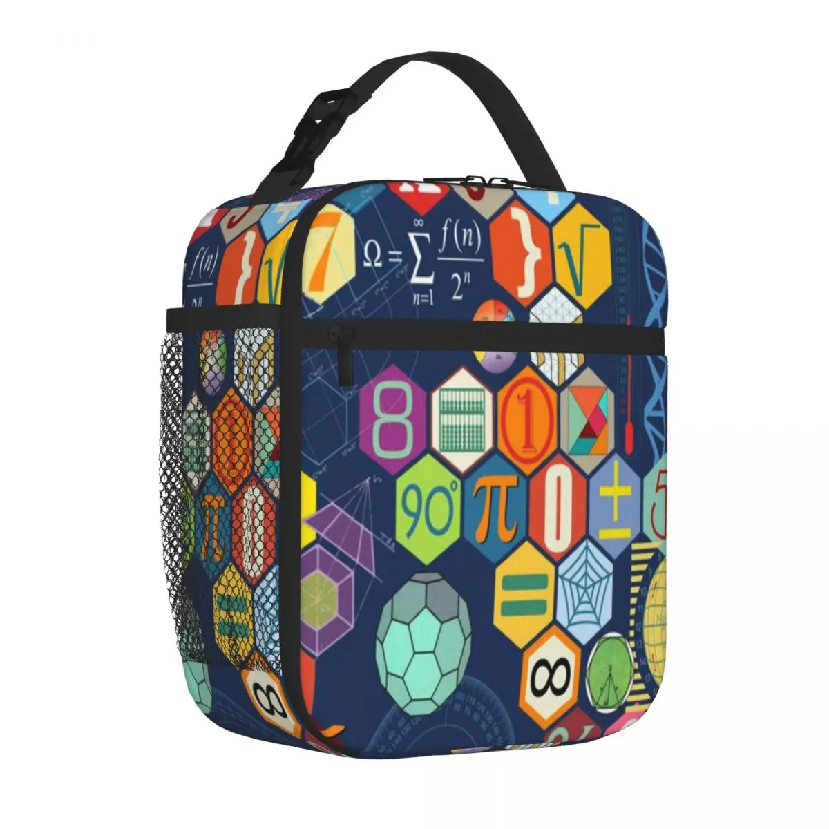 Bestselling Math In Color (blue) Double Deck Cooler Lunch Bag Business Travel Meal Travel Lunch Bag