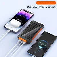 Batterie Externe Solaire Portable Lenovo 50000 mAh Grande Capacité Charge Ultra-Rapide pour Huawei Samsung 2026 3