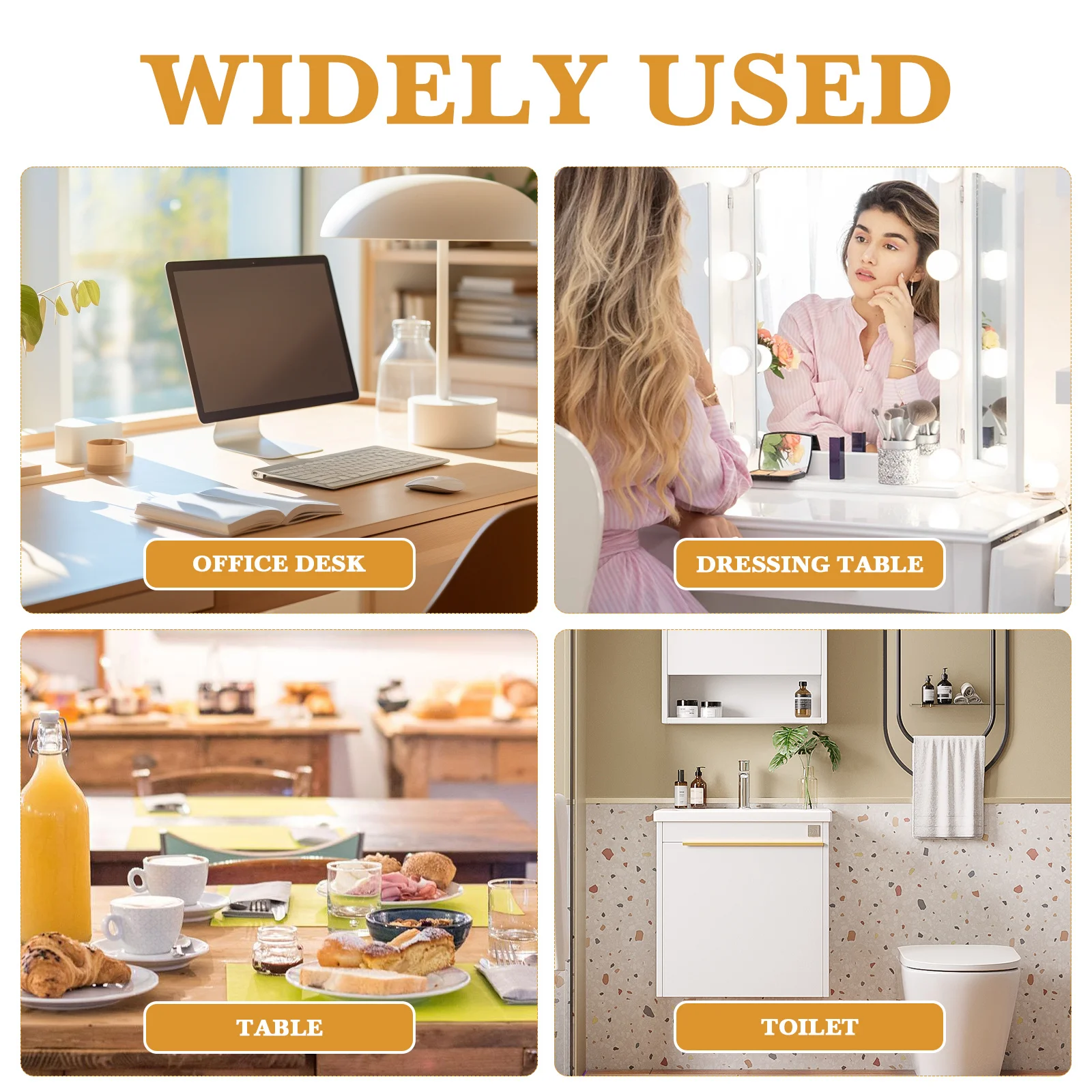 

Household Round Tissue Box Holder Plastic with Wood Lid Easy Clean Napkin Dispenser for Home Office Bedroom