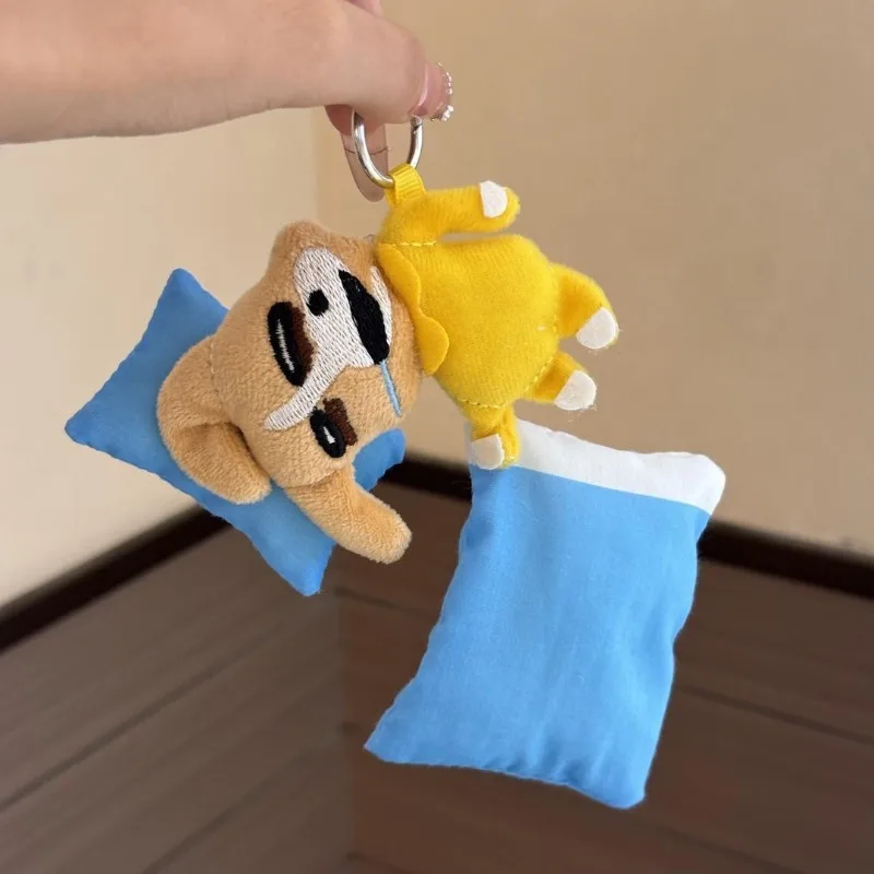 Abstract Doll Keychain Pendant Plush Bag Decor Surprise Toy Stuffed Animal Bag Charm Backpack Decor for Adult Collection