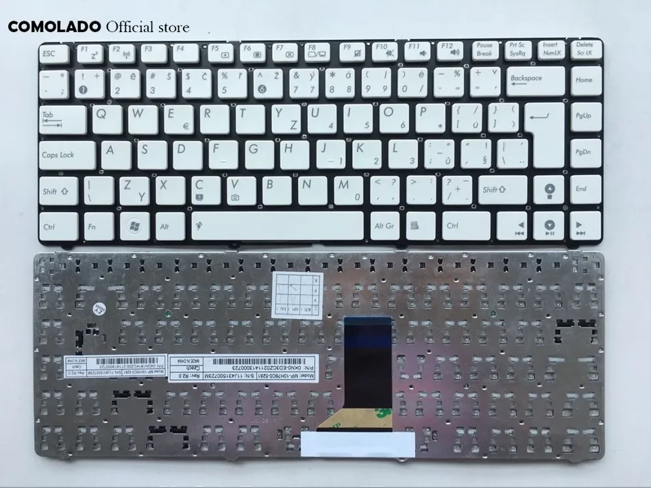 Czech Laptop Keyboard For Asus U36 U36J U36JC U36R U36S U36SD U36SG U36SD-A1 White CZ Layout