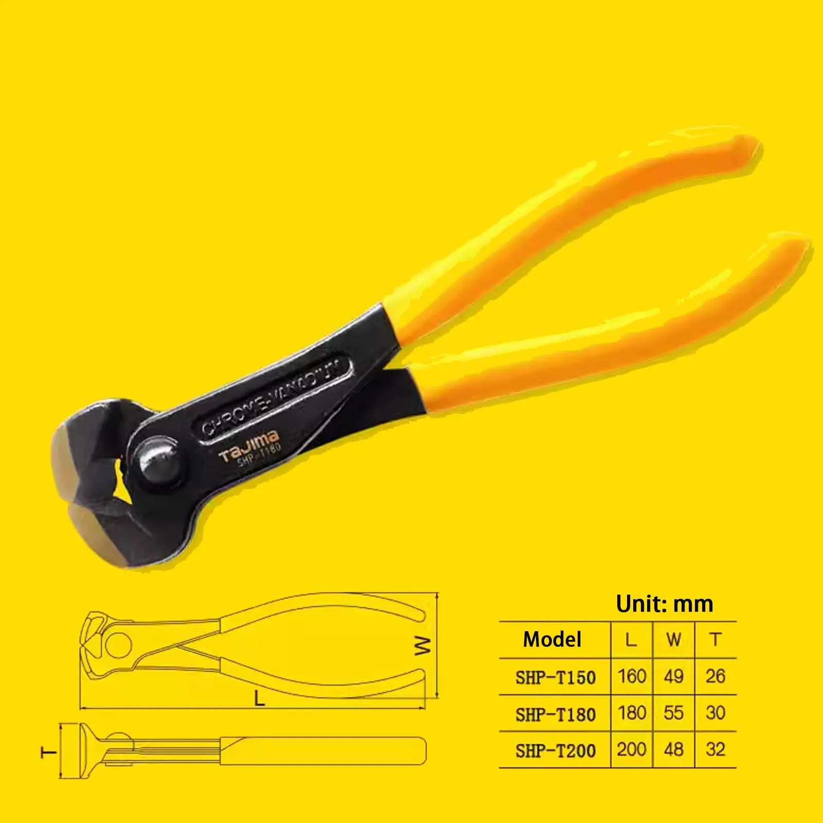 End Cutting Pliers, Nail Pulling Removers Nutcrackers Cutting Wire Tie Horseshoe Pliers