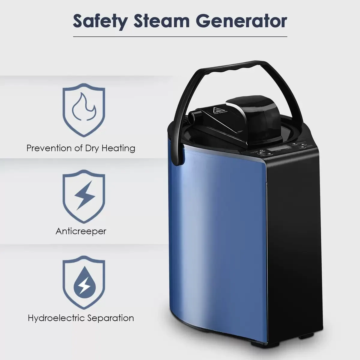 

Sauna Steamer Portable Pot 3L Special for sauna use Steam Generator with Remote Control, Smart Touch Button, Spa Machine