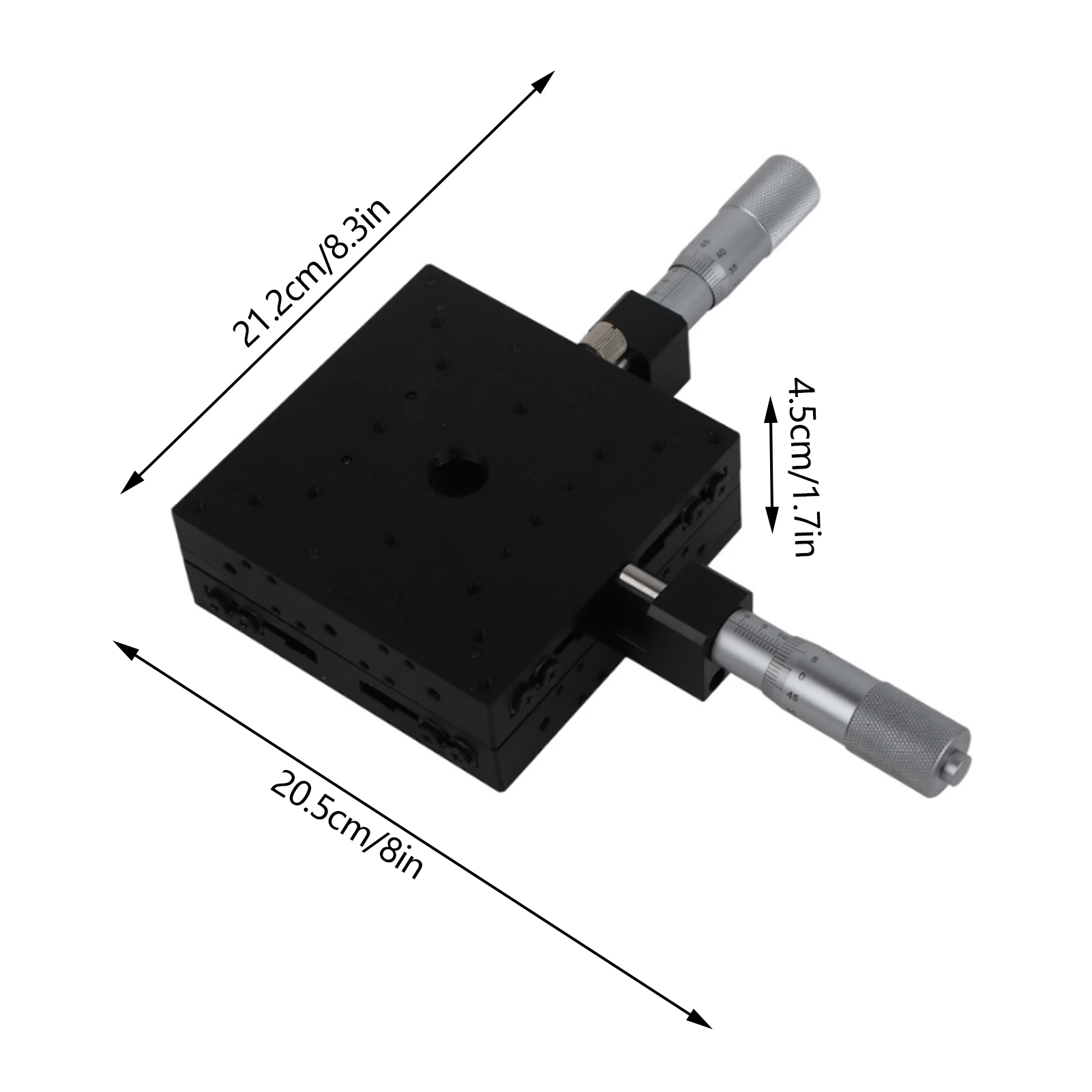 SEMY100‑AC Trimming Platform Micrometer Manual Slide Table Trimming Platform Cross Roller Stages 100*100*40mm