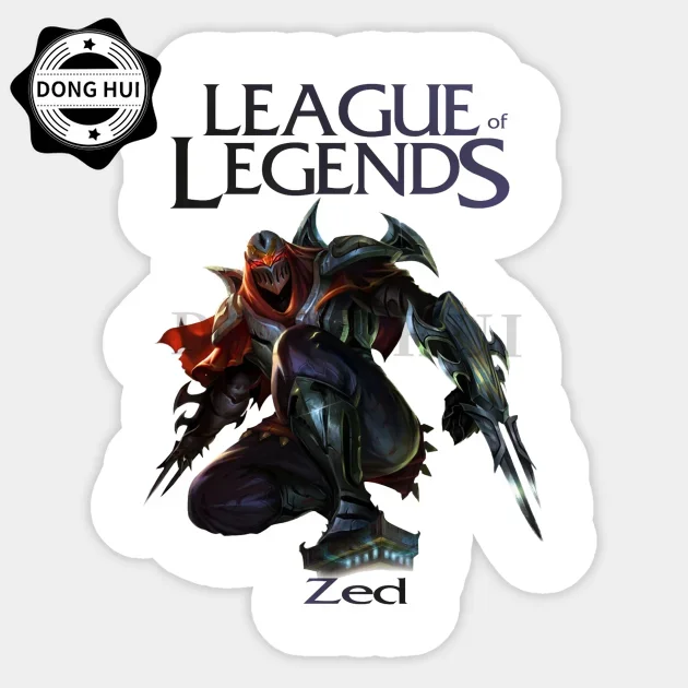 LOL سيارة ملصق الظل ماستر زيد الجلد الجدار ملصق الترابية دراجة نارية الثلاجة خوذة الكمبيوتر المحمول سكيت القدح صائق #2