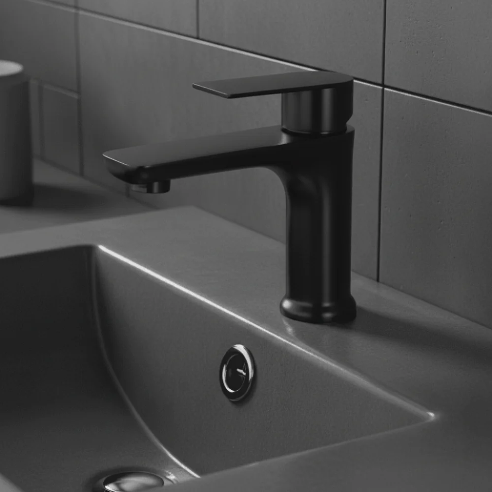 حمام من الفولاذ المقاوم للصدأ صنبور نحى/رمادي بالوعة المطبخ صنبور واحد الباردة مفتاح دوار مرحاض حوض صنبور مكافحة التسرب #2