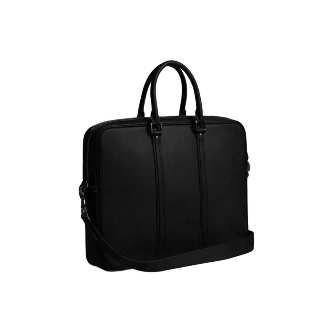 COACH Metropolitan Glove Tanned Leather Laptop Bag Large Men's Black CY795-BLK view 3