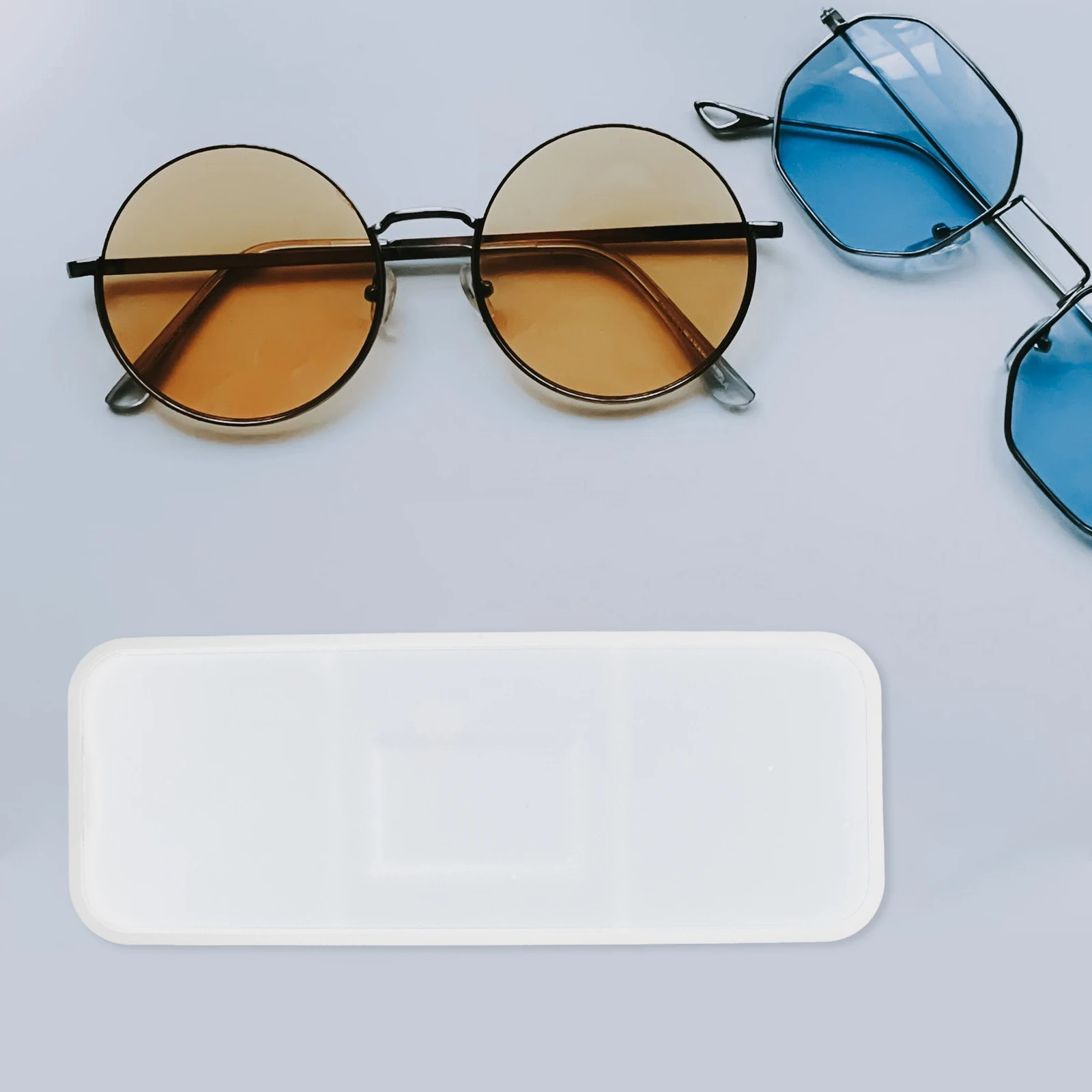 

10 Pcs Transparent Hard Eyeglass Case Portable Sunglasses Storage Travel Container Plastic Glasses Cases Lightweight PVC